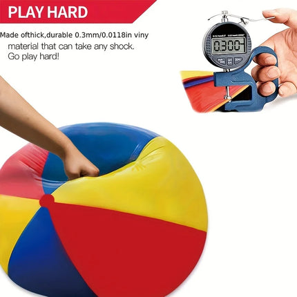 1pc Large Inflatable Beach Ball - Family Party Entertainment Supplies, Indoor Outdoor Game Seaside Party Sports Activity