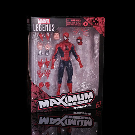 New In Stock Marvel Legends Maximum Series Spider-Man Deluxe 15cm Anime Action Figure Collectible Model Kids Toys