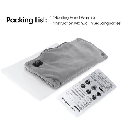Hand Warmer USB Rechargeable Electric 3 Gears Heating Pad Explosion-Proof Winter Warming Hand Pillow for Camping Hiking 30*60cm