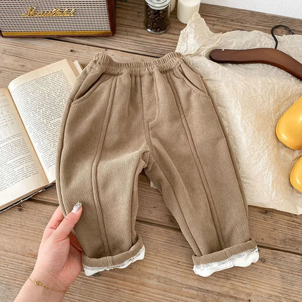 MILANCEL 2026 Spring Autumn Solid Kids Boys Straight Pants Fashion Children Clothing Trousers Brief Jeans for 1-6 Years