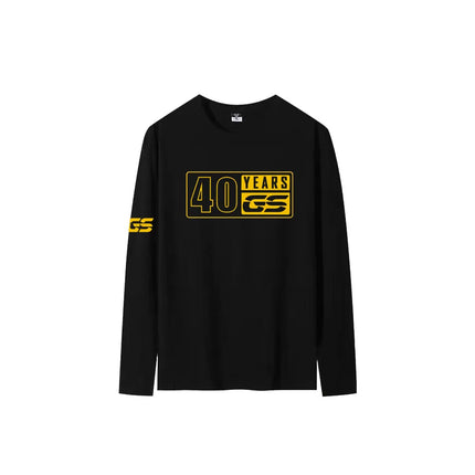 For BMW R1200GS F750GS F850GS R1250GS F800GS Adventure T Shirt Motorcycle O-Neck 40 Years GS New T-Shirt Long Sleeve T Shirt