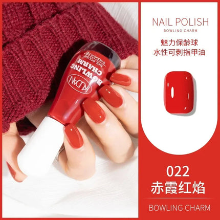 2025 Summer Solid Colored Nail Polish Tangerine Glitter Nails Art Water-Based Peel Off Nail Polish No Need Lamp Manicure Varnish
