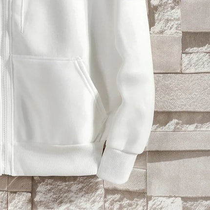 Zipper Hoodies Autumn Winter Men's New Long Sleeve Hooded Sweatshirt Fashion Casual Male Outfit Sportswear Loose Fit Clothes