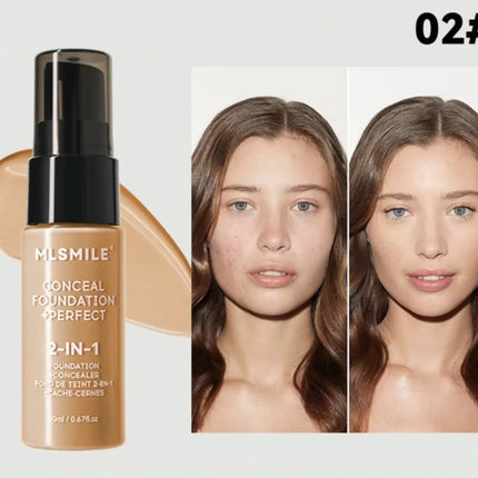 Matte Liquid Foundation Oil Control Pre-makeup Concealer Bb Cream Natural Long-lasting Face Base Foundation Professional Makeup