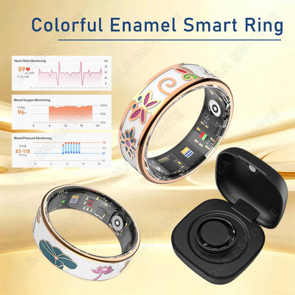 New Fashion Healthy Smart Ring IP68 Waterproof Wireless Call Heart Rate/Sleep/Blood Oxygen Monitoring For Android/IOS Men Women