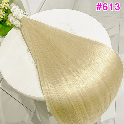 No Weft Straight Bulk Braiding Hair 100% Brazilian Virgin Remy Human Hair Extensions 50g 100g Blonde 1B Color Natural Hairpiece
