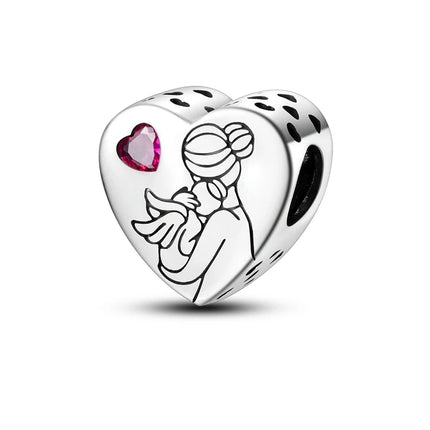 Charm Hot Sales 925 Sterling Silver Charms Beads CZ pave Round Clip Charms Fit Original Bracelet Necklace Charms Jewelry Gift