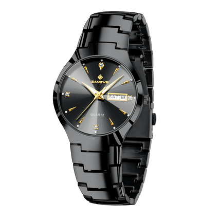 BANGWEI Luxury Business Men's Wristwatch Stainless Steel Waterproof Luminous Man Watch Date Week Fashion Quartz Watches For Men