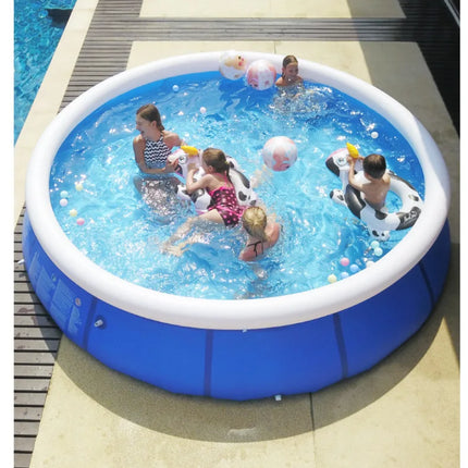 Round Inflatable Swimming Pool Large Household Adults Children Thickened Family Children Outdoor Oversized Bracket Paddling Pool
