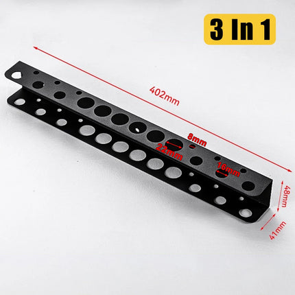 Screwdriver Plier Storage Rack Metal Heavy Duty Wall Mounted Tools Organizer for Garage Workshop Multifunctional Tool Management
