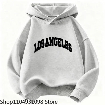 Casual Los Angeles Y2k Hoodie Kids Fashion Children's Sweatshirt Hoody Casual Hoodies for Boys Girls Clothes