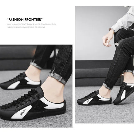 2025 Summer Slippers for Men Trendy Men's Flat Bottom Casual Shoes Soft Sole Support Shoes Men's Sneakers Zapatos De Hombre
