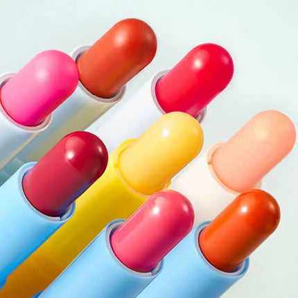Long-lasting 8 Colors Lip Balm - Matte Shimmer Natural Gloss Mirror Moisturizing Hydrating Nourishing Reducing Fine Lines Makeup