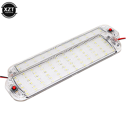 1pcs 72 LED Panel Light Car Interior Reading Lamp High Brightness Cabin Lights for Van Truck RV Boat Camper Lights Strip 12-80V