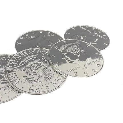 1pc Jumbo Half Dollar Plastic 7.3cm Stage Magic Coin Magic Trick Coin Penetrate Illusion Magia Magician Prop Accessory Copy Coin