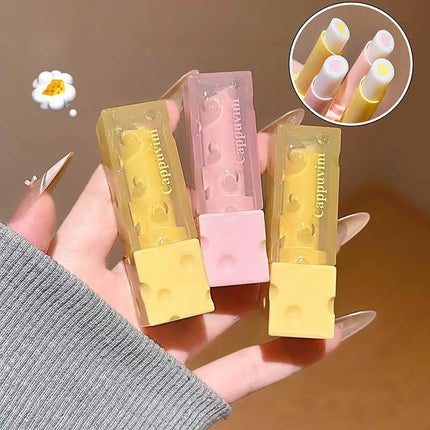 Cheese Lip Balm Set Moisturizing plumps lips reduces lip lines lip care product for smooth lips
