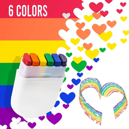 2026 New 2 Pcs Rainbow Crayon Paint Face Painting Birthday Party Colorful Theme Party Accessories Party Home Costume Favors