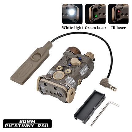 WADSN Tactical NGAL Powerful Laser Pointer Light Hunting Airsotf Gun Accessories Red Dot Green Blue Laser Flashlight PEQ DBAL A2