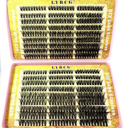 540Pcs 5D Fluffy 10-18mm Mix Lashes Cluster 30D-100DThick Eyelash D/CC Curl Individual Lashes DIY Lash Extensions Eyelashes