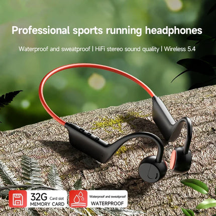 Bone Conduction Headset Wireless Swimming Sports Headphone IPX8 Bluetooth 5.4 With Mic Waterproof Exercise Fitness 2026 NEW