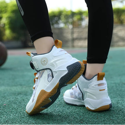 Kids Basketball Shoes Boys Sneakers Non-slip Child Trainer Basket Shoes Outdoor Children Sport Shoes
