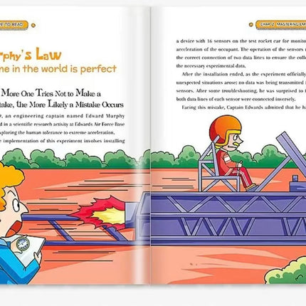 Murphy's Law English Popular Science Comic Book Children Teens Educational Picture Book Kids Brain Training Reading Book