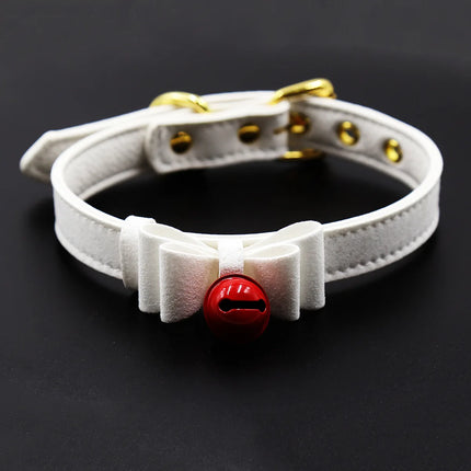Exotic Accessorie Sex Toys Alternative Metal PU Leather Collar Bell Choker Slave Costume Bondage Necklace Neckband For 18+ Adult