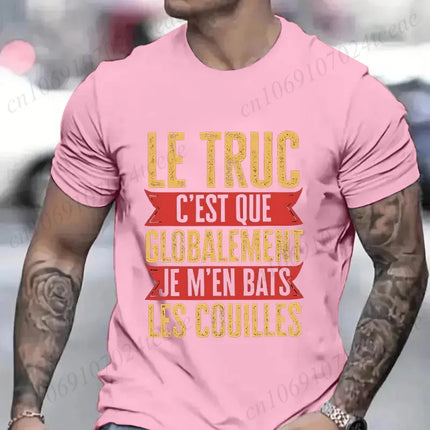 Funny French Men Shirt Retro Don't Fight The Balls Tops Humor Vintage Casual T-shirt Unisex Summer Tops O Neck Short Sleeve Tees