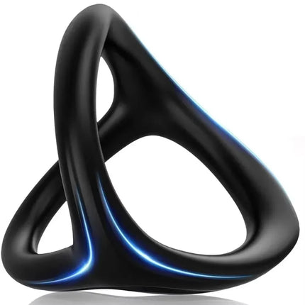 2 in 1 Men's Silicone Penis Ring Clitoris Stimulator Cock Ring Ejaculation Delay Penisring Erection Ring for Men Couples
