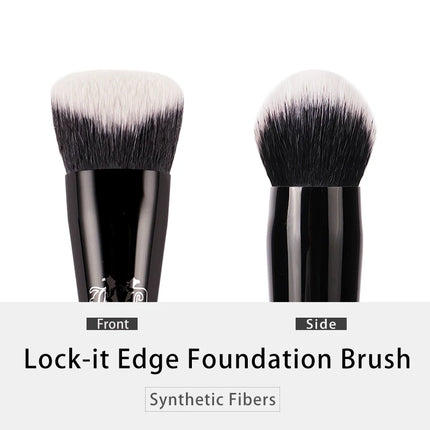 Kat Von D- Makeup Brush 10 Foundation Brush Soft Fiber Hair Elegant Black Handle Brand Makeup Brushes for Woman