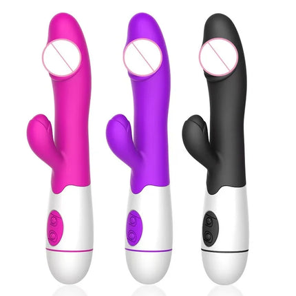 Rabbit Vibrator for Women 30 Speed Rechargeable G Spot Clitoris Stimulator Dildo Vagina Female Masturbator Sex Toys for Aldult