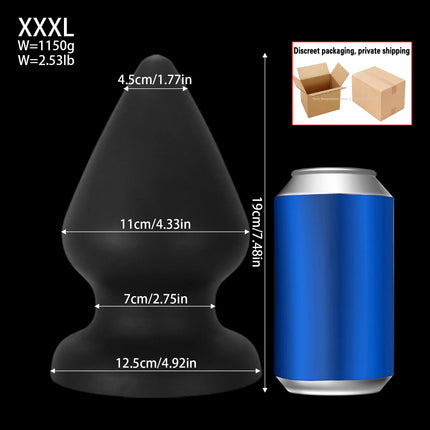 XXXL Fisting Butt Plug Training Dilator Small Huge Anal Plug Super Soft Anal Toys Suction Cup Big Sex Toy For Men Women Buttplug