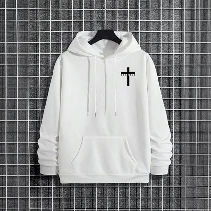 Jesus Christ Style Hoodies 2025 Fall Winter New Arrival Hooded Long Sleeve Sweatshirts Man Off Faith Lion Print Hoody Outerwear