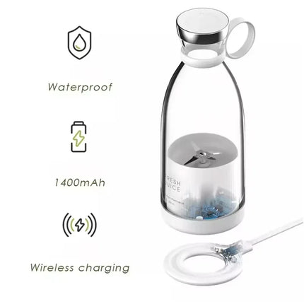 Hot Selling Wireless Electric Mini Personal Juicers Cup Frozen Pineapple Shake Mixer Bottle Portable Mini Fruit Blender