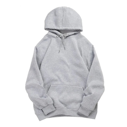 Autumn Winter Thicken Hoodies Fleece Warm Hoodie Men Women Casual Solid Color Sweatshirts Harajuku Long Sleeve Pullover Unisex