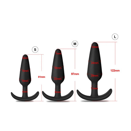 3pcs/set Butt Plug Anal Plug for Men Beginner Silicone Prostate Massager Anal Stimulator Adult Goods Sex Toy for Men Women Gay
