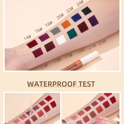QIBEST Matte Liquid Lipstick Waterproof Long Lasting Lip Gloss Velvet Mate Nude Red Tint Tube Lipsticks Lipgloss Makeup Cosmetic