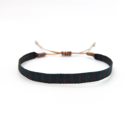 KKBEAD Colombia Bracelet Cloth Fabric Bracelets for Women Men Handwoven Braided Wristband Gift Wholesale Boho Friendship Jewelry