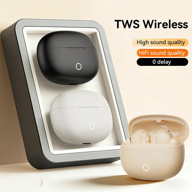 True Wireless Earphones Bluetooth Headphones Noise Reduction HiFi High-quality Semi-In-ear Earplugs With Mic For xiaomi Samsung