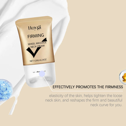 Neck Firming Roller Cream - Gentle Moisturizing Neck Care Lotion for Hydrated, Tightened & Nourished Smooth Skin