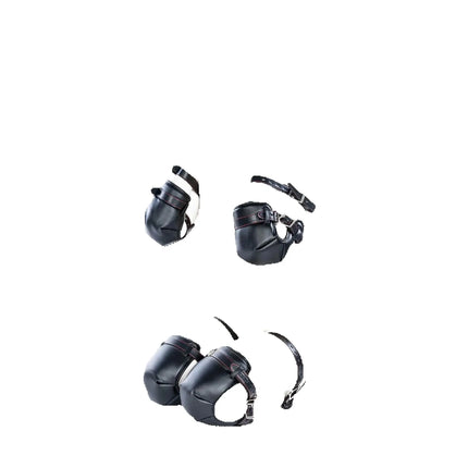 Dog Bondage Set Arm Binder Glove Sleeves,Behind Back Bondage Armbinder,BDSM Leather Handcuffs ,Sex Toys For Couples