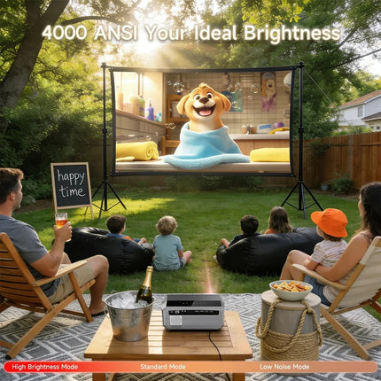 CAIWEI A10Q 4K Beam Projector 4000 ANSI Google TV for movies Full HD 1080P Android 14 Home Theater Auto Focus Portable Projector
