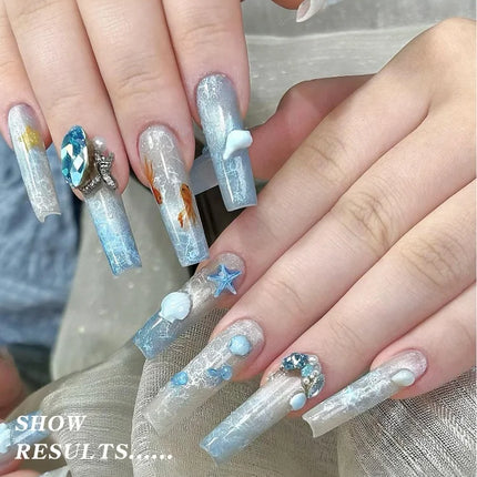 Quickly Blooming Ocean Wave Marble Blossom Gel Polish Semi Permanent Soak Off Bubble Varnish For DIY Nail Art