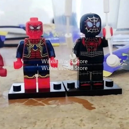 New 5cm Marvel Spider-Man Venom Building Block Figures Assembleable Figure Desktop Ornament Decorations Best Gifts for Childrens