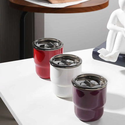 304 Stainless Steel Vacuum Tumbler, Portable Travel Mug for Hot & Cold Beverages - 255ml Travel, Coffee, Party Cup in 16 Colors