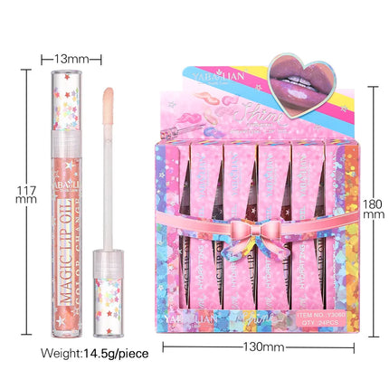Lip Gloss Set Plumping Transparent Gloss Lip Oil Makeup Moisturizing Glitter Clear Mirror Lipstick Primer Cosmetic