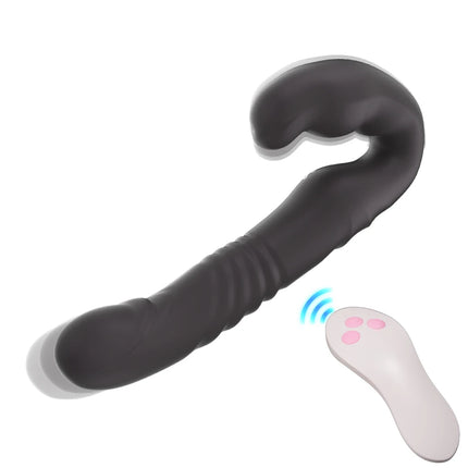 Thrusting Vibrator Sex Toys for Women Strap-on Double Heads Dildo Vibrators G Spot Clitoral Rabbit Vibration Masturbator