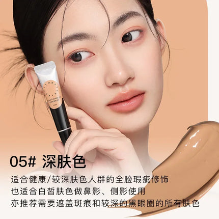 Foreverkey Concealer Cream Liquid Foundation For Dark Eye Circles Pimple Mark Waterproof Longlasting Smooth Makeup 10g
