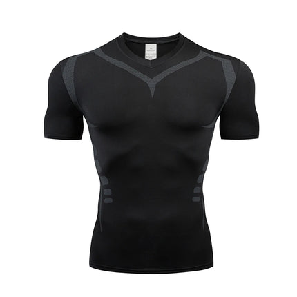 Men's T-Shirt Running Sport T Shirt Men Compression Top Tee Fitness Quick Dry Tight Training Gym Sport Running Shirts Men Jersey
