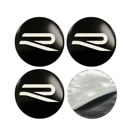 4pcs 56/60/65mm Car Wheel Center Stickers for Volkswagen VW Rline Polo Golf Passat B5 B6 B7 MK6 Scirocco Santana Touran Magotan